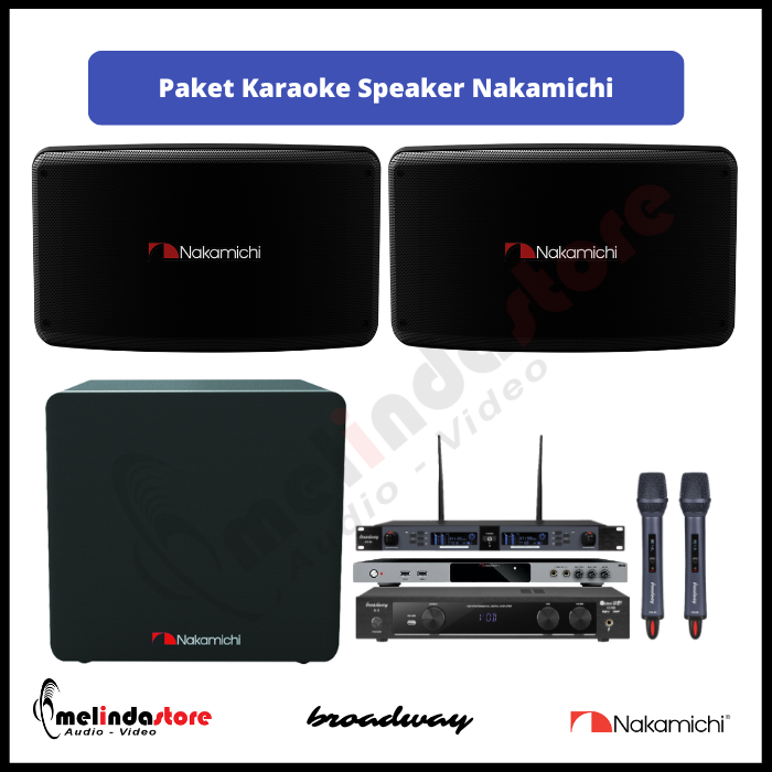 Paket Karaoke Speaker Nakamichi F1 - No Touchscreen